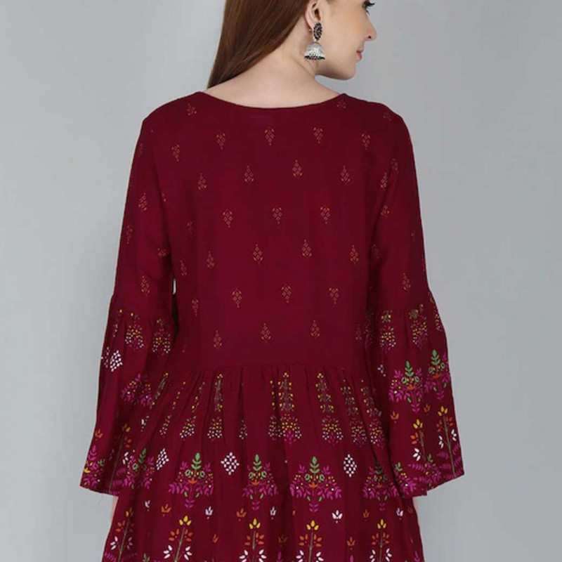 Red regular top